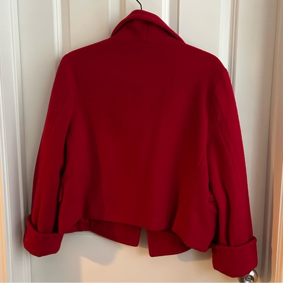 Karen Kane Red Wool Coat - Picture 2 of 4